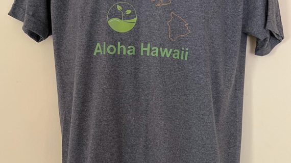 Aloha Hawaii Eco tee Heather Gray