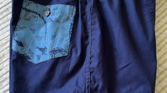 Keanu Palaoa Navy Walkikng Shorts