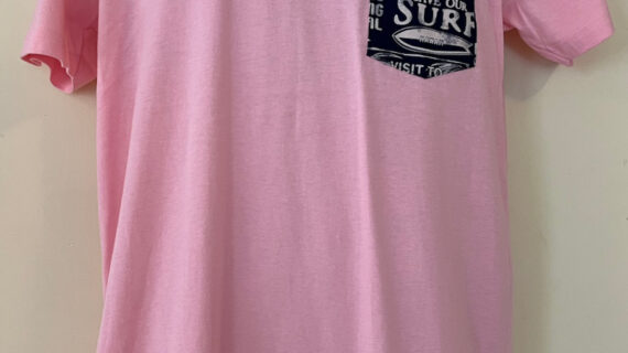 Kaiwi navy on lt. pink tee