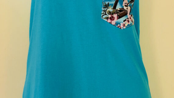 Aloha Matson on Tahiti Blue racerback