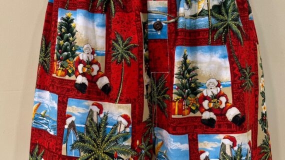 Santa's presents red boxer