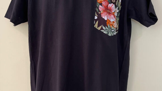 Paina Ma'o Melia black on black tee