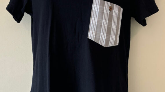 Palaka gray on black tee