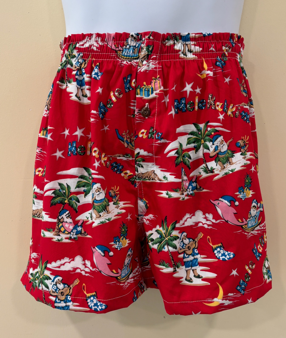 Mele Kalikimaka Red Boxer